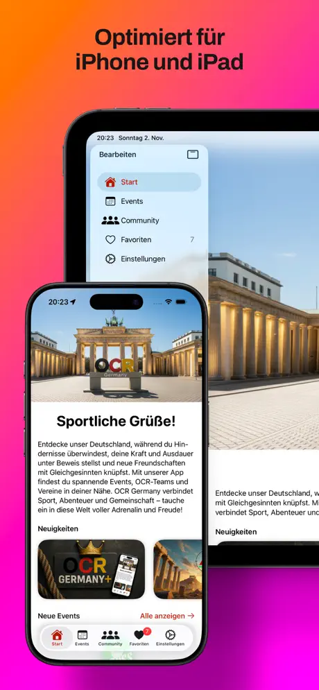 OCR Germany App auf iPhone und iPad