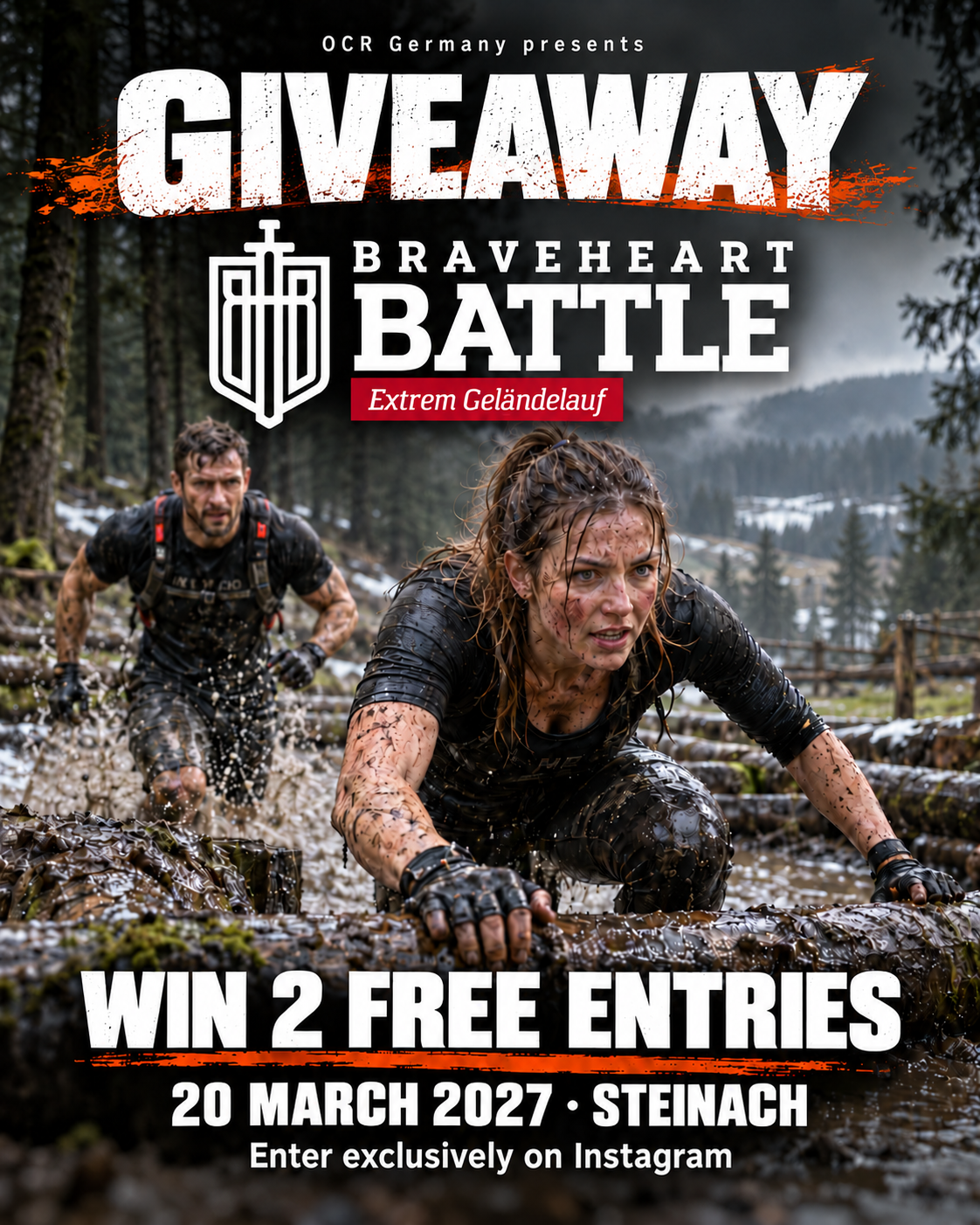 Win 2 free entries for Braveheart Battle 2027